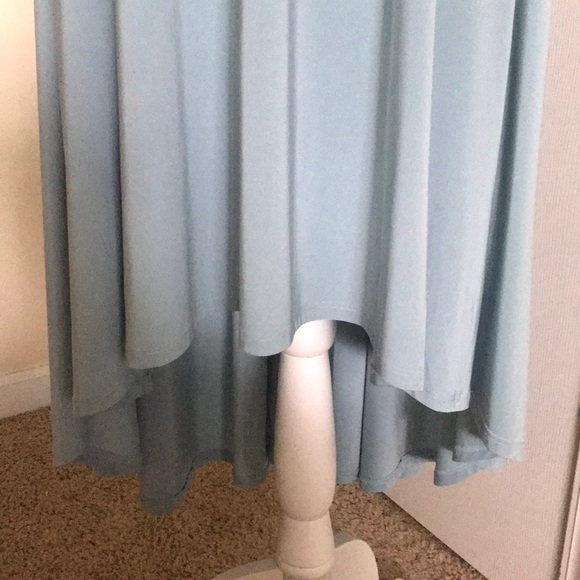 Sea Foam Green High Low Dress - Picture 4 of 7